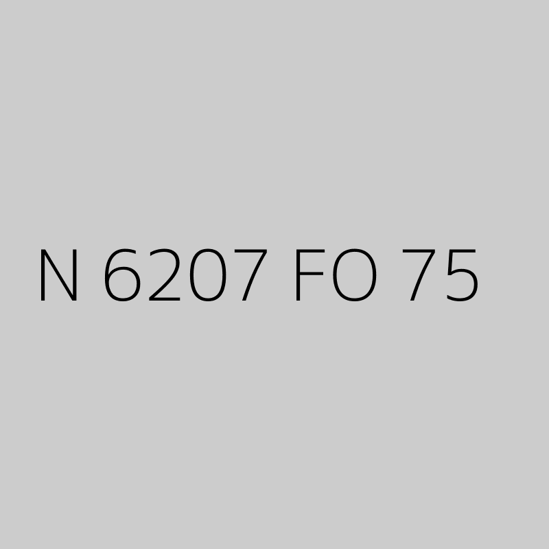 N 6207 FO 75 